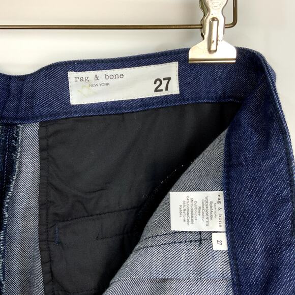 rag & bone Cassidy Tailored Wide Leg Baggy Cargo Jean Dark Rinse Women's Size 27 - Picture 7 of 8